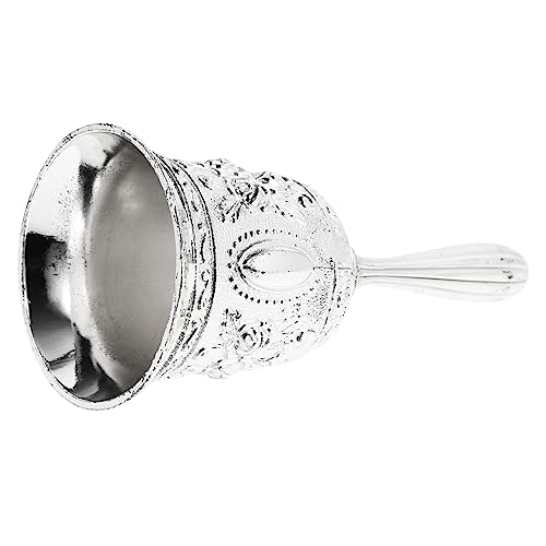 SEWACC Metall Handglocke Kleine Tischglocke mit Ergonomischem Griff Rostfrei Klarer Vielseitig Einsetzbar für Restaurant Schule Bar und Empfang Langlebig und Praktisch von SEWACC
