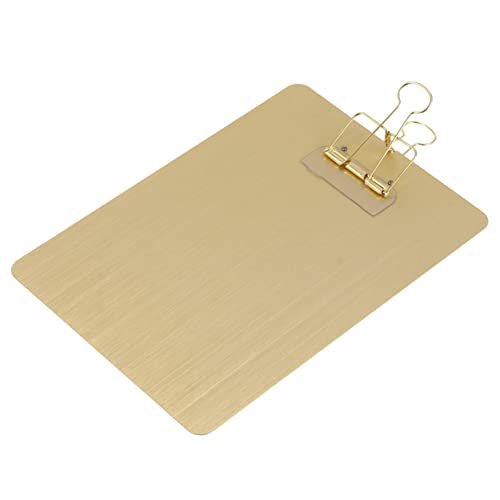 SEWACC Metall Klemmbrett Rosegold Schreibunterlage mit Langem Clip Notizhalter für Büro Schule Restaurant Dokumentenhalter für Schnelles Geordnetes Schreiben und Organisation von SEWACC
