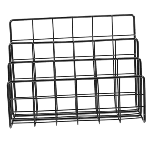 SEWACC Metall Schreibtisch Organizer Mail Sortierer Briefablage Ständer für Büro Dokumentenhalter Brieforganizer Robust Langlebig für Dateien Briefe Rechnungen Desktop von SEWACC