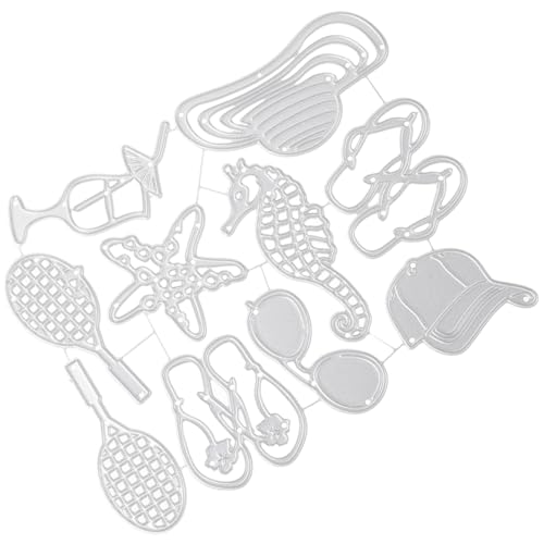 SEWACC Metall stanzformen Strand motiv aus Carbonstahl für Scrapbooking Kartenherstellung DIY Basteln Langlebig Wiederverwendbar Glatte Oberfläche Sichere Handhabung SEWACC Metall stanzformen Strand motiv aus Carbonstahl für Scrapbooking Kartenherstellung DIY Basteln Langlebig Wiederverwendbar Glatte Oberfläche Sichere Handhabung von SEWACC