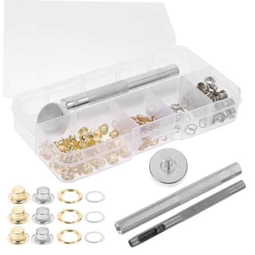 SEWACC Metallösen mit Eisenösen und Ösenwerkzeug für Leder Vorhänge Zelte Schuhe Taschen DIY Nähzubehör für Kleidung Handwerk SEWACC Metallösen mit Eisenösen und Ösenwerkzeug für Leder Vorhänge Zelte Schuhe Taschen DIY Nähzubehör für Kleidung Handwerk von SEWACC
