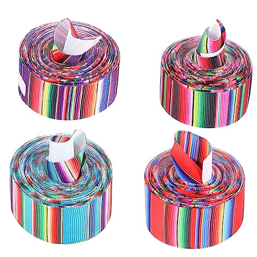 SEWACC Mexikanische Party-dekoration: 4 Rollen Buntes Ripsband Zum Nähen Von Dekorationen SEWACC Mexikanische Party-dekoration: 4 Rollen Buntes Ripsband Zum Nähen Von Dekorationen von SEWACC