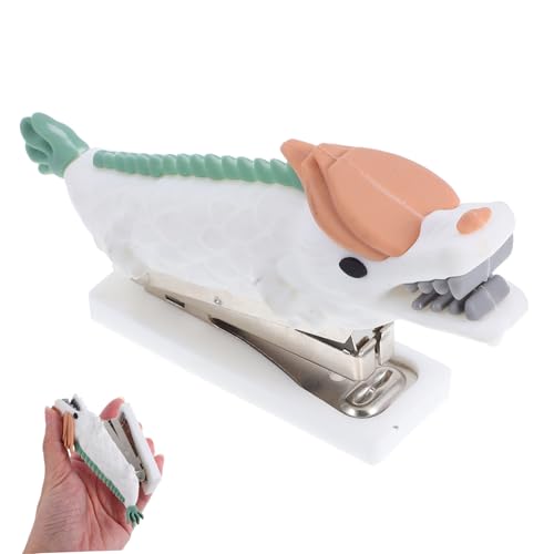 SEWACC Mini Dragon Heftgerät aus Tragbarer Cartoon Hefter für Bürobedarf für Studenten und Zuhause Vielseitig Einsetzbar Design von SEWACC