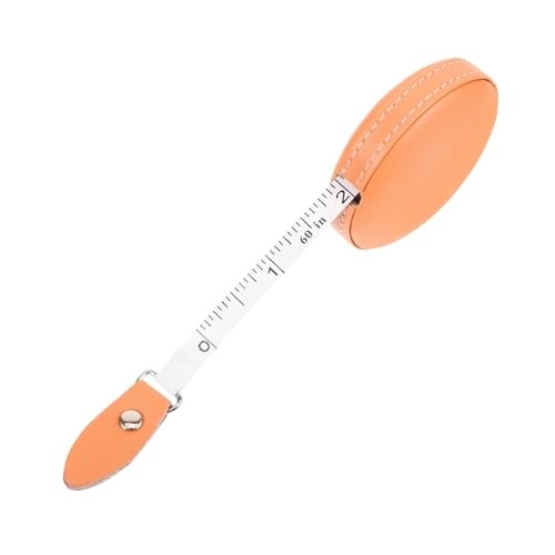 SEWACC Mini Maßband aus Pu leder Rund Tragbares Leichtes Einziehbares Rollmeter für Körpermaße Präzises Nähen und Maßnehmen Kompakt und Einfach zu Transportieren von SEWACC