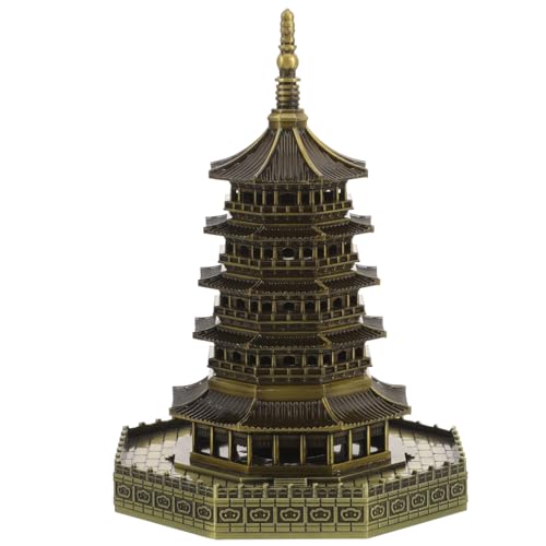 SEWACC Mini-Pagode Gartenstatue Legierung Pagode Wenchang Turm Figur Chinesische Antike Zen Feng Shui Turm Replik Replik Reichtum Schutz Business Figur Sammlerstücke für Home Office SEWACC Mini-Pagode Gartenstatue Legierung Pagode Wenchang Turm Figur Chinesische Antike Zen Feng Shui Turm Replik Replik Reichtum Schutz Business Figur Sammlerstücke für Home Office von SEWACC
