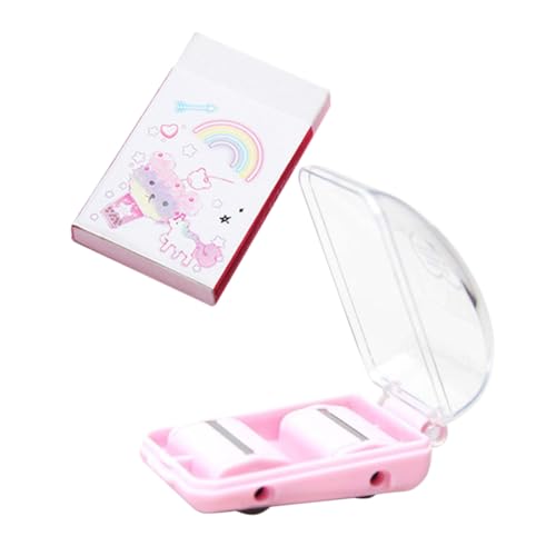 SEWACC Mini radiergummi krümelroller für Schreibtisch Sanfter Papierfreundlicher Desktop krümelsammler mit Schnellem Sammelmechanismus Tragbar Langlebig Praktisches Set für Büro und von SEWACC