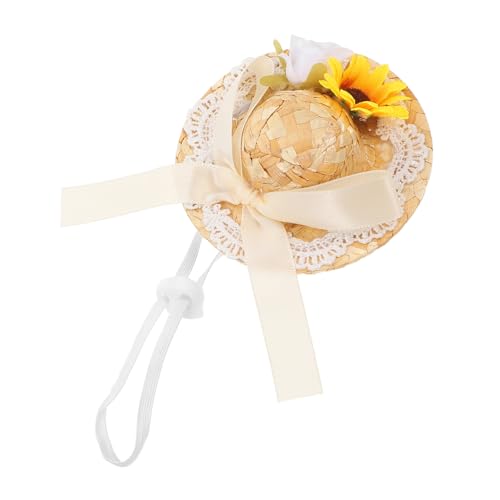 SEWACC Miniatur Puppenhut Boho Stil mit Schleife und Blume Xs Durchmesser für Puppenparty Fotografie Vielseitiges Puppenzubehör Anliegend Modisches Sommer Accessoire SEWACC Miniatur Puppenhut Boho Stil mit Schleife und Blume Xs Durchmesser für Puppenparty Fotografie Vielseitiges Puppenzubehör Anliegend Modisches Sommer Accessoire von SEWACC