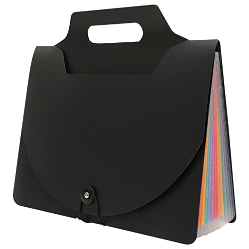SEWACC Multi Pocket Folder Wasserdichter Dokumentenorganizer aus Kunststoff Fächerordner für Unterlagen für Büro Schule und Zuhause mit Vielen Praktischen Funktionen von SEWACC