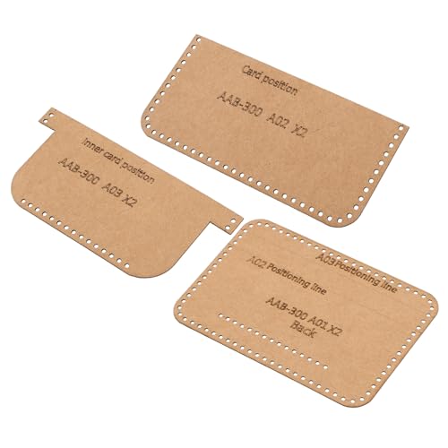 SEWACC Multifunktionale Lederschablone für Brieftaschenherstellung Präzise Muster für DIY Lederportemonnaies Langlebiges Material Geeignet für Lederhandwerker und Kreative Bastelprojekte von SEWACC