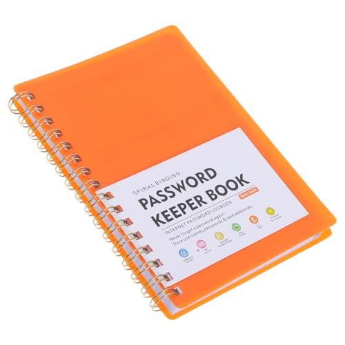 SEWACC Multifunktionales Passwort notizbuch mit Alphabetischen Registerkarten Spiraleschrift für Praktisches Verwalten von Website adressen und Login daten Inklusive Schnellzugriffsindex von SEWACC