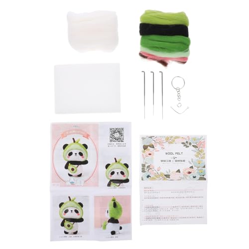 SEWACC Nadel Filzset für Anfänger Panda DIY Wollfilzen Bastelset für Erwachsene und Entspannendes Handarbeitsmaterial für Filzen und Handwerk SEWACC Nadel Filzset für Anfänger Panda DIY Wollfilzen Bastelset für Erwachsene und Entspannendes Handarbeitsmaterial für Filzen und Handwerk von SEWACC