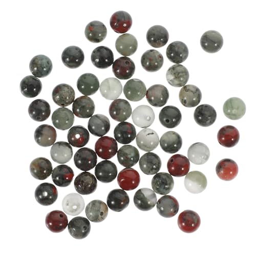 SEWACC Natürliche Blutstein Perlen Runde Edelstein Schmuckperlen zum Auffädeln DIY Armband Halskette Bastelperlen für Schmuckherstellung und Dekoration SEWACC Natürliche Blutstein Perlen Runde Edelstein Schmuckperlen zum Auffädeln DIY Armband Halskette Bastelperlen für Schmuckherstellung und Dekoration von SEWACC