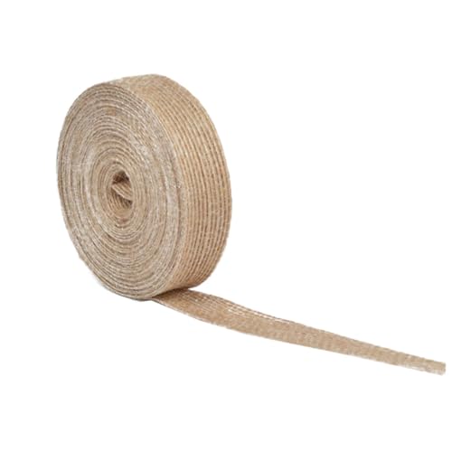 SEWACC Natürliche Jute band Breit Lang Hochwertiges Verpackungsband für Geschenkverpackung DIY dekoration Vielseitiges Geschenkband für Basteln und Blumenarrangements SEWACC Natürliche Jute band Breit Lang Hochwertiges Verpackungsband für Geschenkverpackung DIY dekoration Vielseitiges Geschenkband für Basteln und Blumenarrangements von SEWACC