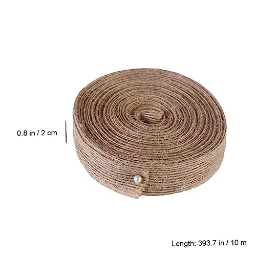 SEWACC Naturband Juteband Breit Rolle Umweltfreundlich Langlebig Vielseitig für DIY Dekoration Bastelarbeiten Hochzeit Geschenkverpackung Sackleinenband Bindfäden SEWACC Naturband Juteband Breit Rolle Umweltfreundlich Langlebig Vielseitig für DIY Dekoration Bastelarbeiten Hochzeit Geschenkverpackung Sackleinenband Bindfäden von SEWACC
