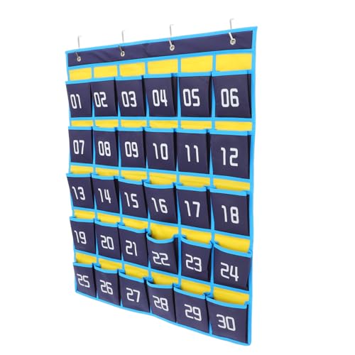 SEWACC Nummerierter Wandhängender Aufbewahrungsbeutel für Handys Klassenzimmer Organizer mit Fächern Atmungsaktives Stoffmaterial Robust und Leicht zu Reinigen für Schule und Büro SEWACC Nummerierter Wandhängender Aufbewahrungsbeutel für Handys Klassenzimmer Organizer mit Fächern Atmungsaktives Stoffmaterial Robust und Leicht zu Reinigen für Schule und Büro von SEWACC