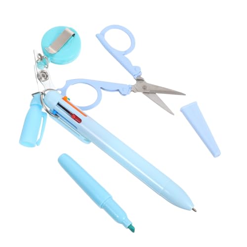SEWACC Nurse Pen mit Retractable Badge Reel Klippbarer Ausweishalter Highlighter Kugelschreiber und Klappschere für Ärzte und Pflegepersonal im und Büroalltag SEWACC Nurse Pen mit Retractable Badge Reel Klippbarer Ausweishalter Highlighter Kugelschreiber und Klappschere für Ärzte und Pflegepersonal im und Büroalltag von SEWACC