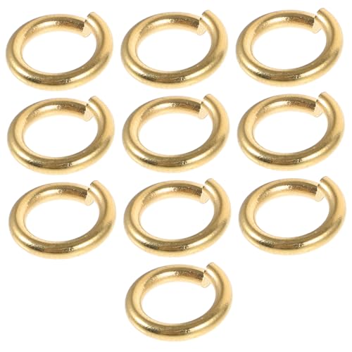 SEWACC 10stücke Kleine Lederspaltringe Offene Biegeringe Für Diy-armbänder Halsketten Schmuckverschlüsse Reparatursets Anhängerherstellung von SEWACC