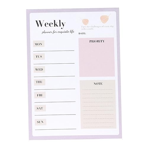 SEWACC Office Writing Pad Multifunktionaler Wochenplaner Abreißbarer Notizblock für Haushalt Büro Alltag mit Großem Platzangebot und Hoher Haltbarkeit für Schüler und Berufstätige SEWACC Office Writing Pad Multifunktionaler Wochenplaner Abreißbarer Notizblock für Haushalt Büro Alltag mit Großem Platzangebot und Hoher Haltbarkeit für Schüler und Berufstätige von SEWACC