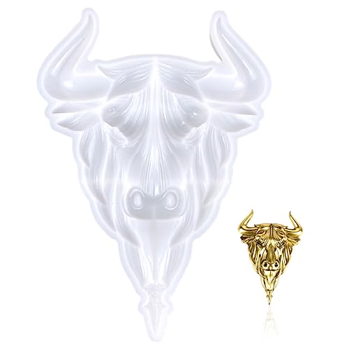 SEWACC Ox Head Silikonform für Diy Bastelarbeiten Wiederverwendbare Antihaftbeschichtete Gießform für Ox Kopf Ornament Einfach zu Bedienen Reinigen für Kreative Projekte SEWACC Ox Head Silikonform für Diy Bastelarbeiten Wiederverwendbare Antihaftbeschichtete Gießform für Ox Kopf Ornament Einfach zu Bedienen Reinigen für Kreative Projekte von SEWACC