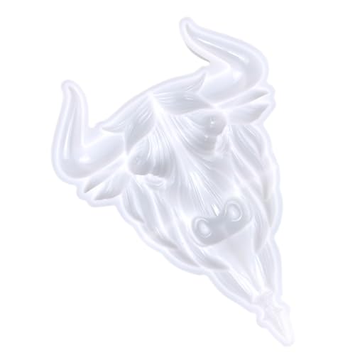 SEWACC Ox Head Wanddekoration Silikonform Diy Halbrelief Ox Head Wandkunst Gießform für Kreative Handarbeiten für Dekoration und Personalisierte von SEWACC