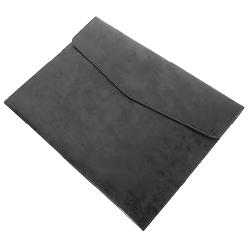 SEWACC PU Aktenmappe aus Langlebigem PU Material mit Großem Fassungsvermögen Schnappverschluss Dokumententasche für Büro und Schule Tragbarer Organizer zur Sicheren Aufbewahrung SEWACC PU Aktenmappe aus Langlebigem PU Material mit Großem Fassungsvermögen Schnappverschluss Dokumententasche für Büro und Schule Tragbarer Organizer zur Sicheren Aufbewahrung von SEWACC