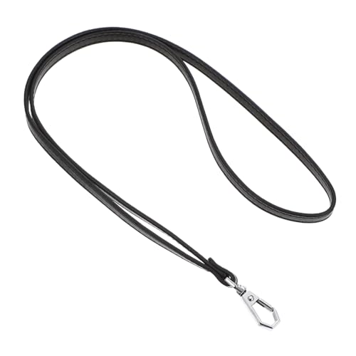 SEWACC PU Handykarten Lanyard Schwarz mit Lederband Weiches Leichtes Umhängeband für Telefon Kamera und Ausweis Rutschfest Langlebig und Komfortabel für Alltag und Arbeit SEWACC PU Handykarten Lanyard Schwarz mit Lederband Weiches Leichtes Umhängeband für Telefon Kamera und Ausweis Rutschfest Langlebig und Komfortabel für Alltag und Arbeit von SEWACC