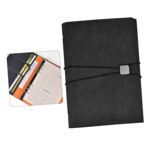 SEWACC PU Leder Notizbuch mit Bindeband Kreatives Tagebuch mit Fächern für Münzen und Stifte Nachfüllbar Business Organizer für Büro und Studium Graues Multifunktionales Ringbuch SEWACC PU Leder Notizbuch mit Bindeband Kreatives Tagebuch mit Fächern für Münzen und Stifte Nachfüllbar Business Organizer für Büro und Studium Graues Multifunktionales Ringbuch von SEWACC