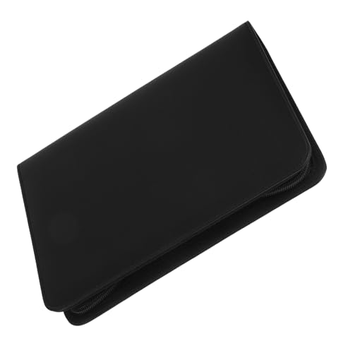 SEWACC PU Leder Ringbuch mit Reißverschluss Business Organizer mit Großzügiger Kapazität Sicherer Zipper Budgetplaner für Lose Professioneller Dokumentenhalter für Büro und Meetings von SEWACC