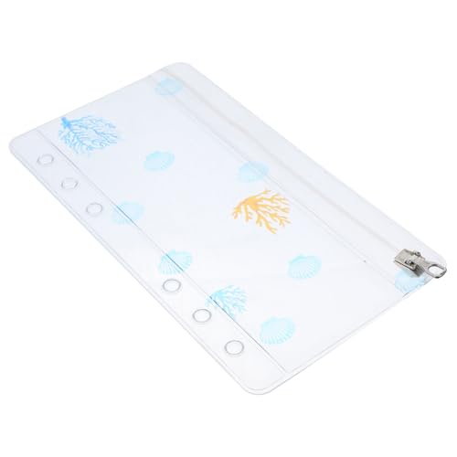 SEWACC PVC Binder Zipptasche mit Ringen Transparente Wiederverwendbare Reißverschluss hülle für Notizbuch Organizer Scrapbooking Stabile Langlebige Aufbewahrungstasche für Büro und SEWACC PVC Binder Zipptasche mit Ringen Transparente Wiederverwendbare Reißverschluss hülle für Notizbuch Organizer Scrapbooking Stabile Langlebige Aufbewahrungstasche für Büro und von SEWACC