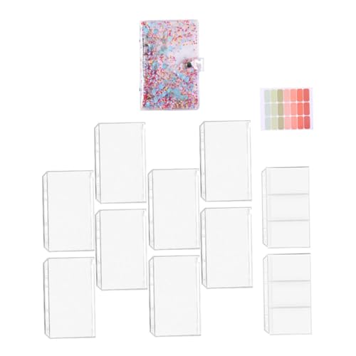 SEWACC PVC Budget Binder mit Reißverschluss Transparentes Geldspar und Haushaltskartenbuch Kreatives Mehrzweck Organizer mit Zipper Taschen Kartenfach und Etiketten für Büro und Haushalt SEWACC PVC Budget Binder mit Reißverschluss Transparentes Geldspar und Haushaltskartenbuch Kreatives Mehrzweck Organizer mit Zipper Taschen Kartenfach und Etiketten für Büro und Haushalt von SEWACC