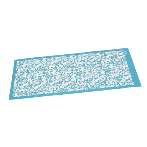 SEWACC Polyester Siebdruck Schablone DIY Polymer Clay Vorlage Tiermotiv Hase für Bastelarbeiten Langlebig und Einfach zu Verwenden von SEWACC