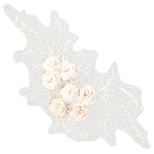 SEWACC Polyester Spitzenapplikation DIY Handarbeit Langlebig für Qipao Abendkleid Brautkleid Performance Kostüm Bekleidungsdekoration SEWACC Polyester Spitzenapplikation DIY Handarbeit Langlebig für Qipao Abendkleid Brautkleid Performance Kostüm Bekleidungsdekoration von SEWACC
