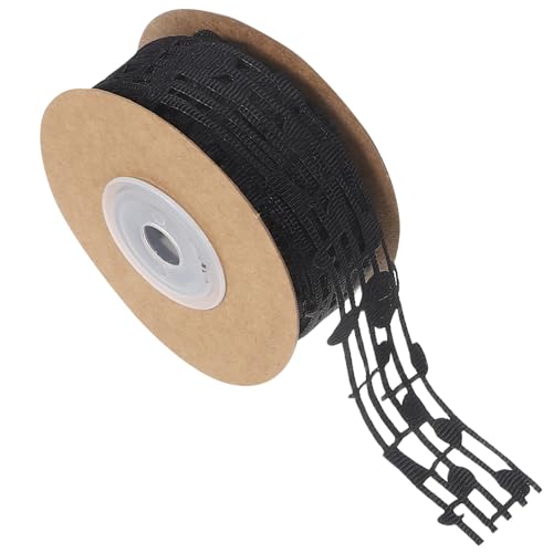 SEWACC Prägnantes Geprägtes Hohles Musiknotenband für Diy Bastelarbeiten Hochzeiten Partys und Schwarz Yards SEWACC Prägnantes Geprägtes Hohles Musiknotenband für Diy Bastelarbeiten Hochzeiten Partys und Schwarz Yards von SEWACC