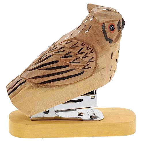 SEWACC Professioneller Tier Heftgerät aus Holz und Multifunktionales Büro Heftgerät für Damen Einzigartiges Design für Schreibtisch Accessoires von SEWACC