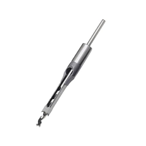 SEWACC Quadratisches Scharnierbohrer Selbstzentrierend Holzbohrer Langlebig Präzise Positionierung für Türscharniere und Schubladenauszüge Einfache Einhandbedienung Silber von SEWACC