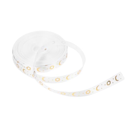 SEWACC Ramadan Polyester Geschenkband Breit Lang für Ramadan Dekoration Eid Mubarak Schleifen Kränze Blumensträuße Vielseitig Einsetzbar und Langlebig SEWACC Ramadan Polyester Geschenkband Breit Lang für Ramadan Dekoration Eid Mubarak Schleifen Kränze Blumensträuße Vielseitig Einsetzbar und Langlebig von SEWACC