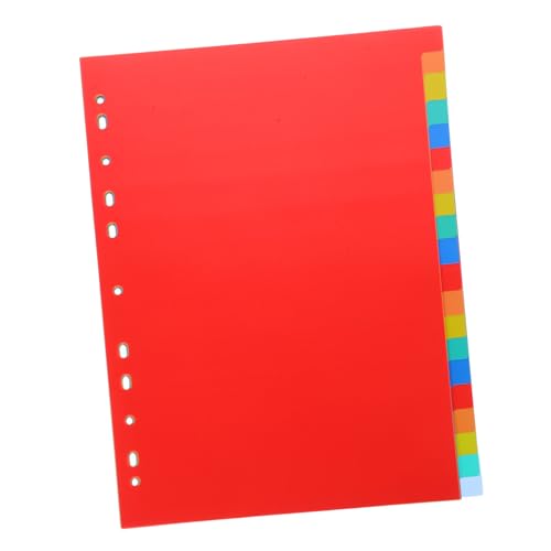 SEWACC Register Trennblätter Teilig Farbig Index Blätter für Ringordner Schnellhefter aus Strapazierfähigem PP Material für Notizbücher und Aktenordner SEWACC Register Trennblätter Teilig Farbig Index Blätter für Ringordner Schnellhefter aus Strapazierfähigem PP Material für Notizbücher und Aktenordner von SEWACC