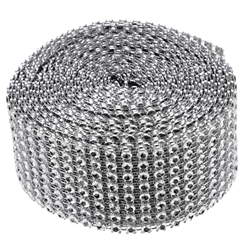 SEWACC Reihiges Silbernes Strassband Mesh Dekorband für DIY Bastelarbeiten Langlebiges Hochwertiges Kristallrhinestone Zierband Vielseitig Verwendbar für Hochzeits und SEWACC Reihiges Silbernes Strassband Mesh Dekorband für DIY Bastelarbeiten Langlebiges Hochwertiges Kristallrhinestone Zierband Vielseitig Verwendbar für Hochzeits und von SEWACC