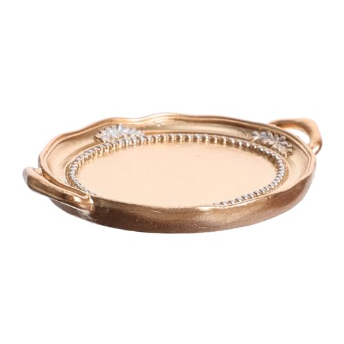 SEWACC Resin Schmuckschale mit Metallfinish Eleganter Ringhalter und Aufbewahrungstablett Langlebig und Dekorativ für Schmuck Wie Ringe Ohrringe Armbänder für Schlafzimmer und Geschenke von SEWACC