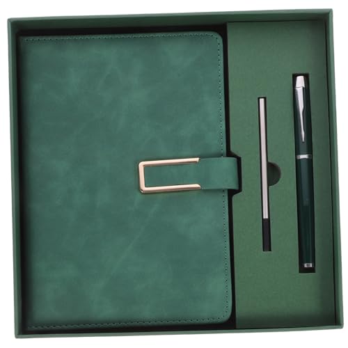 SEWACC Retro Business Notizbuch Set mit PU Umschlag und Verschluss Tagesplaner und Multifunktions Notizblock für Büro Schule Reisen Stift von SEWACC