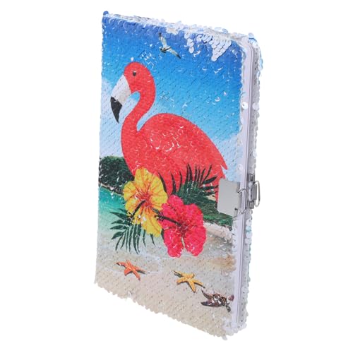 SEWACC Reversibles Notizbuch mit Glitzer cover Dekoratives Schreibheft für Liniertes Journal für Mädchen Tragbares Tagebuch mit Buntem Flamingo design SEWACC Reversibles Notizbuch mit Glitzer cover Dekoratives Schreibheft für Liniertes Journal für Mädchen Tragbares Tagebuch mit Buntem Flamingo design von SEWACC