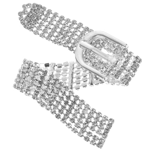 SEWACC Rhinestone Applique für Hochzeiten Reihiger Strass Gürtel für Diy Kostüme zur Dekoration von Kleidern Schuhen und Taschen Silber für Braut Accessoires von SEWACC