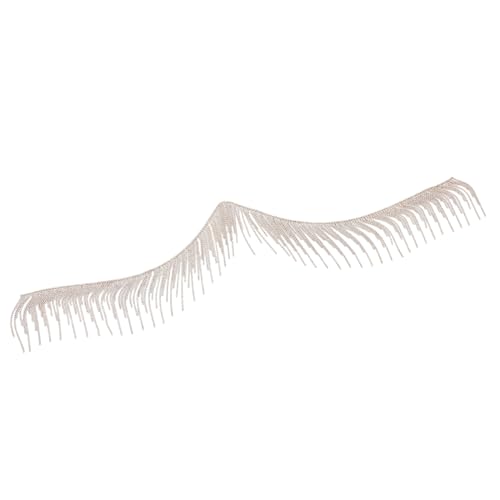 SEWACC Rhinestone Quastenkette Strass Fransen Trim DIY Schmuckband für Kleidungszubehör Langlebige Metall und Kristallverarbeitung Flexible zum Zuschneiden Dekoratives Modeaccessoire von SEWACC