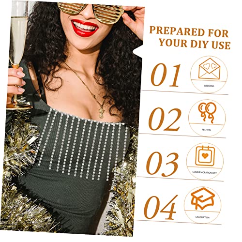 SEWACC Rhinestone Strasskette mit Quasten Dekorative Kettenborte für DIY Kleidung Schmuck Vielseitige Claw Chain zum Aufnähen Handwerkliche Fransenverzierung für Mode und Accessoires SEWACC Rhinestone Strasskette mit Quasten Dekorative Kettenborte für DIY Kleidung Schmuck Vielseitige Claw Chain zum Aufnähen Handwerkliche Fransenverzierung für Mode und Accessoires von SEWACC