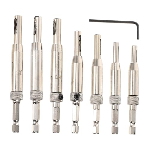SEWACC Robustes Scharnierbohr kit Hinge Drilling Zubehör mit Sechskantbohrer für Möbelmontage Präzises Zentrierbohren Tragbares Holzbohrer DIY scharnierinstallation von SEWACC