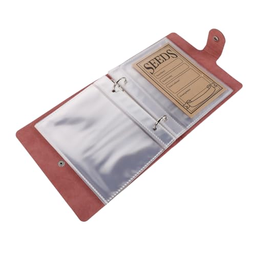 SEWACC Samenaufbewahrungsalbum aus Kunstleder mit Transparenten Taschen Wiederverschließbaren Saatgutumschlägen Großer Kapazität für Gartenblumen und Pflanzensamen SEWACC Samenaufbewahrungsalbum aus Kunstleder mit Transparenten Taschen Wiederverschließbaren Saatgutumschlägen Großer Kapazität für Gartenblumen und Pflanzensamen von SEWACC