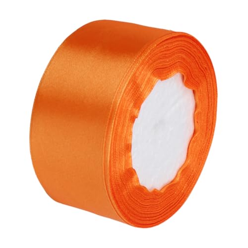 SEWACC Satin Geschenkband in Orange Weiches Doppelseitiges Geschenkverpackungsband für DIY Basteln Schleifen und Partydekoration Vielseitiges Verpackungsband für Hochzeit Geburtstag SEWACC Satin Geschenkband in Orange Weiches Doppelseitiges Geschenkverpackungsband für DIY Basteln Schleifen und Partydekoration Vielseitiges Verpackungsband für Hochzeit Geburtstag von SEWACC