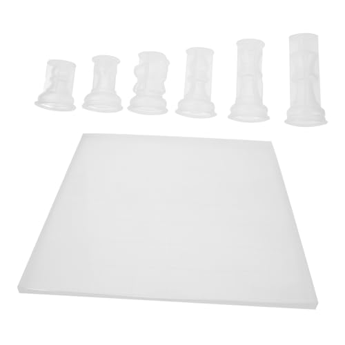 SEWACC Schach Silikonform Epoxidharz Gießform für Schachfiguren und Schachbrett DIY Handwerk Glatte Oberfläche Langlebig und Geruchsneutral für Kreative Bastelprojekte SEWACC Schach Silikonform Epoxidharz Gießform für Schachfiguren und Schachbrett DIY Handwerk Glatte Oberfläche Langlebig und Geruchsneutral für Kreative Bastelprojekte von SEWACC