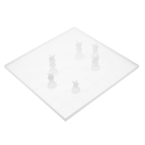 SEWACC Schachfiguren Silikon gießformen Set Flexibel Wiederverwendbar für DIY Schachbrett und Figuren Robust Geruchsfrei für Bastelprojekte und Schachliebhaber von SEWACC