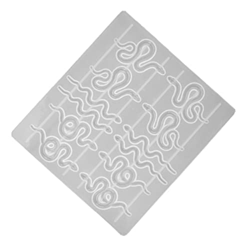 SEWACC Schlangenohrringe Silikonform Flexible Gießform für DIY Schmuck Wiederverwendbar Kompakt und Bruchsicher für Bastelprojekte und Dekoration von SEWACC